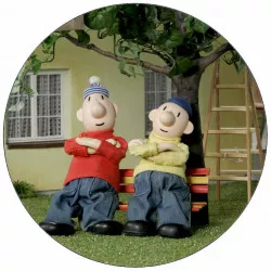 Jedlý papier Pat a Mat na lavičke 19,5 cm