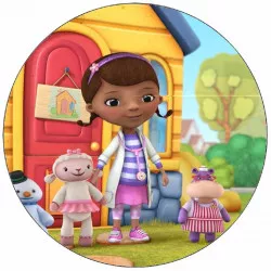 Jedlý papier Doktorka Plyšáková a zvieratká 19,5 cm