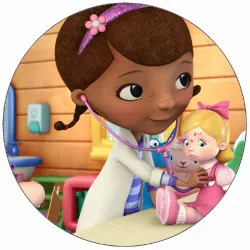 Jedlý papier Doktorka Plyšáková a chorá bábika 19,5 cm