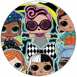 Jedlý papier panienky L.O.L. 19,5 cm