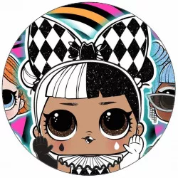 Jedlý papír L.O.L. surprise 3D trblietavý 19,5 cm