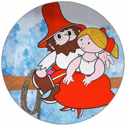 Jedlý papier Rumcajs a Manka 19,5 cm