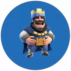 Jedlý papier Clash Royale kráľ, ktorý sa smeje, 19,5 cm