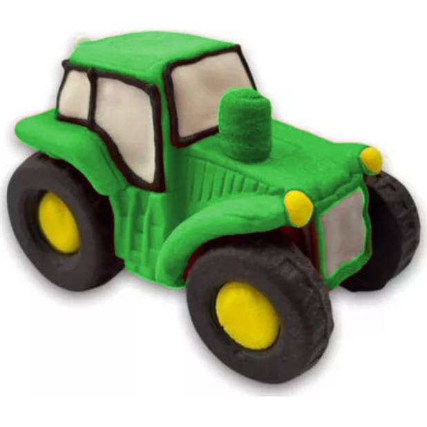 Cukrová figúrka Traktor zelený