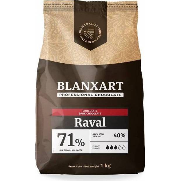 Blanxart Pravá horká čokoláda Raval 71% (1 kg)