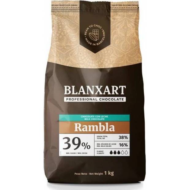 Blanxart Pravá mliečna čokoláda Rambla 39% (1 kg)