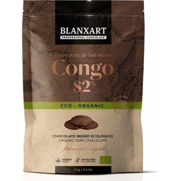 Blanxart Pravá horká čokoláda ECO Congo 82% (2 kg)