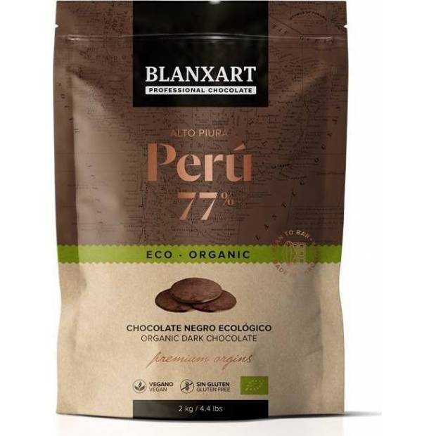 Blanxart Pravá horká čokoláda ECO Perú 77% (2 kg)