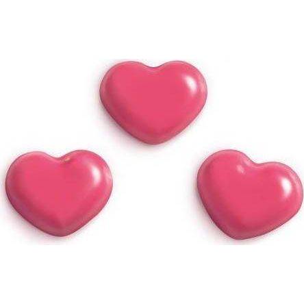 Čokoládová dekorácia Srdce ružové (20 ks)