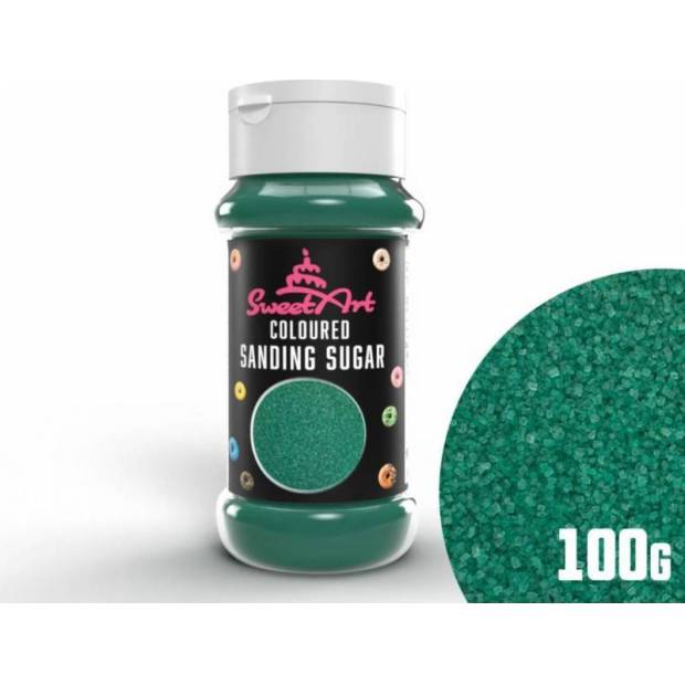 Dekoratívny cukor SweetArt smaragdovo zelený (100 g)