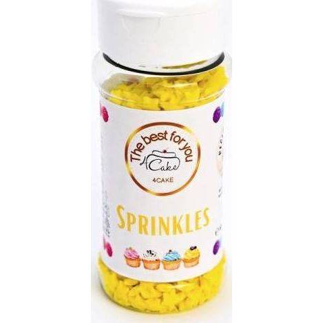 4Cake Sugar stars yellow (60 g) Besky edition