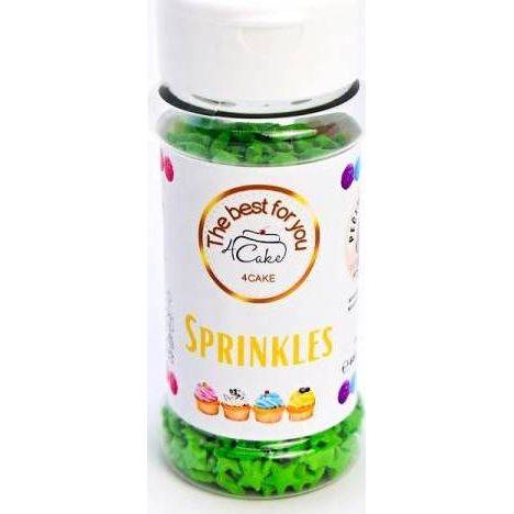 4Cake Sugar stars green (60 g) Besky edition