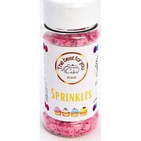 4Cake Sugar stars pink (60 g) Besky edition