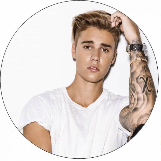 Jedlý papier Justin Bieber 19,5 cm