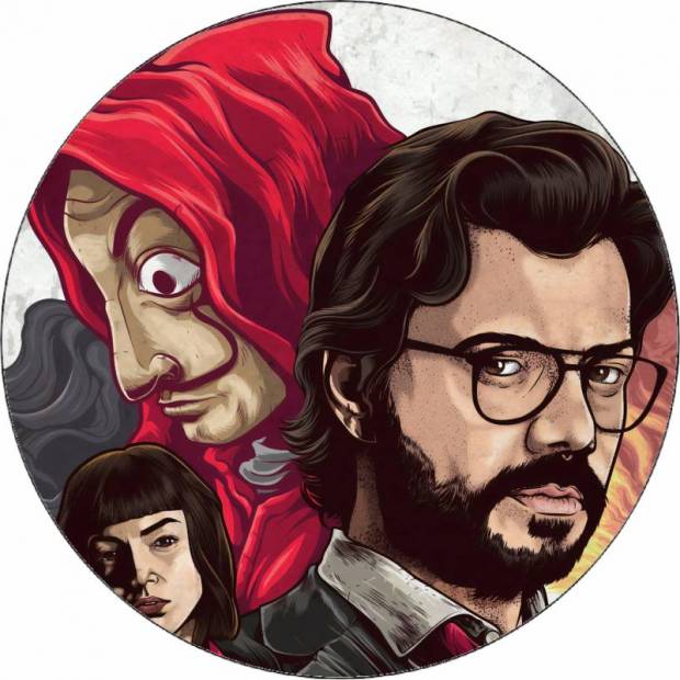 Dom z jedlého papiera - La casa del papel ilustrácie 19,5 cm