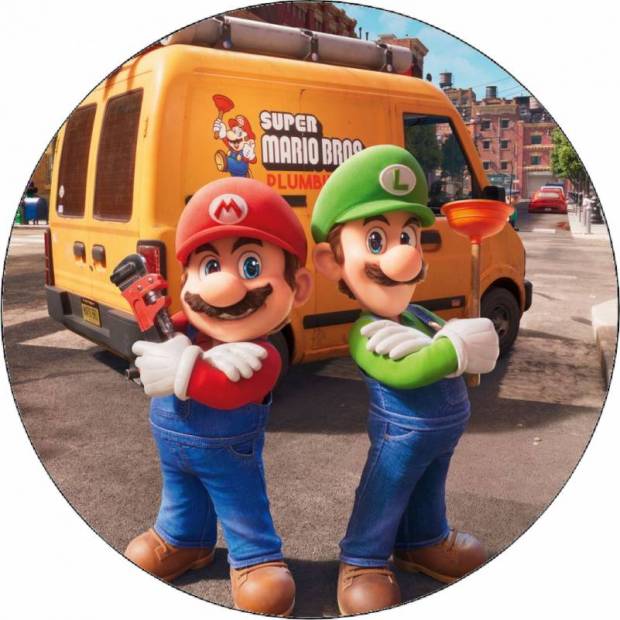 Jedlý papier Super Mario a Luigi 19,5 cm