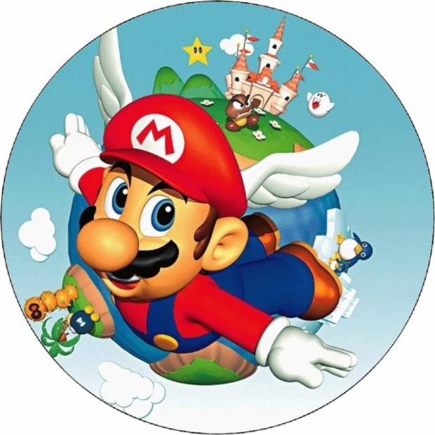 Super Mario Lietajúci jedlý papier 19,5 cm