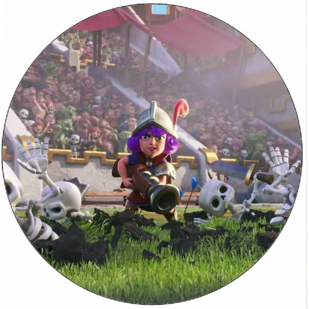 Jedlý papier Clash Royale kostry v aréne 19,5 cm