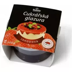 Zákusková glazúra jahodová 200 g
