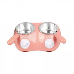 Teplovací prístroj na čokoládu ružový vrátane foriem a príslušenstva