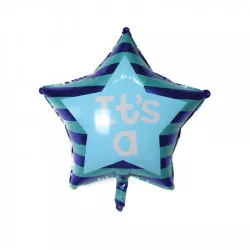 Fóliový balónek hviezda modrá 56cm
