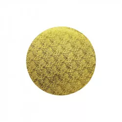 Pevná podložka zlatá 20 cm okrúhla sila 1,2 cm