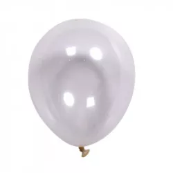 Strieborné latexové balónky 50 ks 30 cm