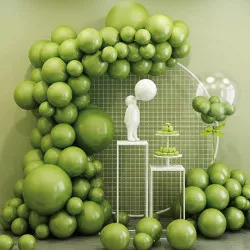 Balóniková girlanda zelená 77ks