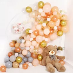 Balóniková girlanda oranžová 128 ks