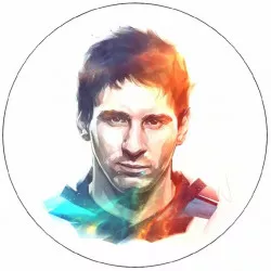Jedlý papier Lionel Messi animácie 19,5 cm
