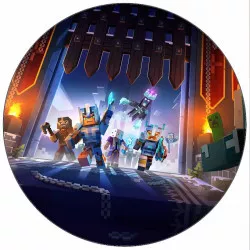 Jedlý papier Minecraft hrdinovia 19,5 cm