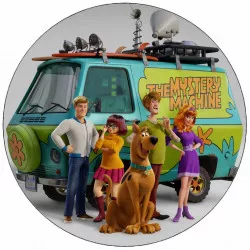 Jedlý papier Scooby Doo tím 19,5 cm