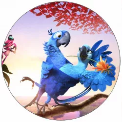 Jedlý papier Rio 2 papagáj Rio 19,5 cm