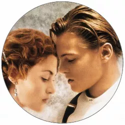 Jedlý papier Titanic Rose a Jack 19,5 cm