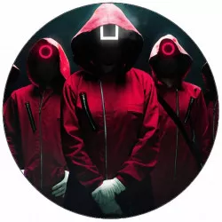 Jedlý papier Squid game súťažiaci 19,5 cm