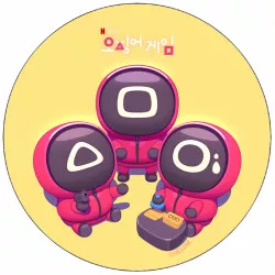 Jedlý papier Squid game hráči 19,5 cm