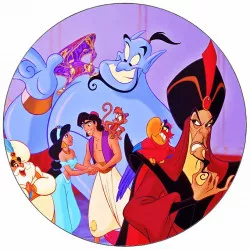 Jedlý papier Aladin postavičky 19,5 cm