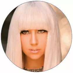 Jedlý papier Lady Gaga blond 19,5 cm