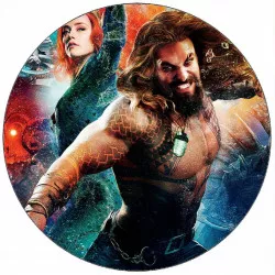 Jedlý papier Aquaman pod vodou 19,5 cm