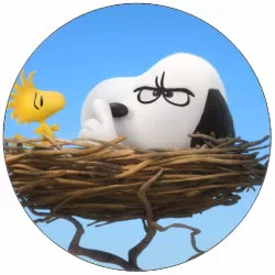 Jedlý papier Snoopy v č Peckovom hniezde 19,5 cm