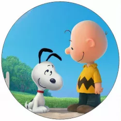 Jedlý papier Snoopy a Charlie 19,5 cm