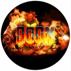 Jedlý papier Doom logo 19,5 cm