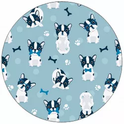 Jedlý papier roztomilí buldočci 19,5 cm