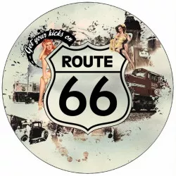 Jedlý papier Route 66 vintage 19,5 cm