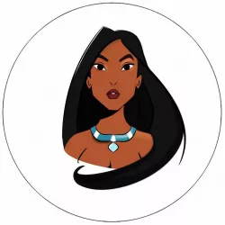 Jedlý papier princezná Pocahontas 19,5 cm