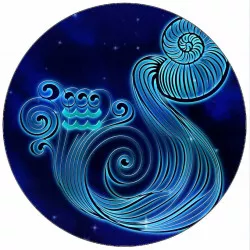 Jedlý papier znamení vodnárov 19,5 cm