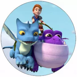 Jedlý papier Drakovia záchranári letúce draky 19,5 cm