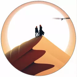 Jedlý papir Duna postavy v žiare slnka 19,5 cm