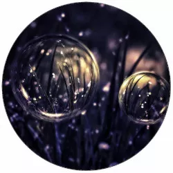 Jedlý papier bubliny v tráve 19,5 cm