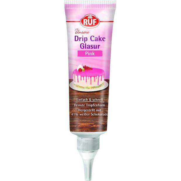 Kvapkajúca glazúra na tortu ružová 125g